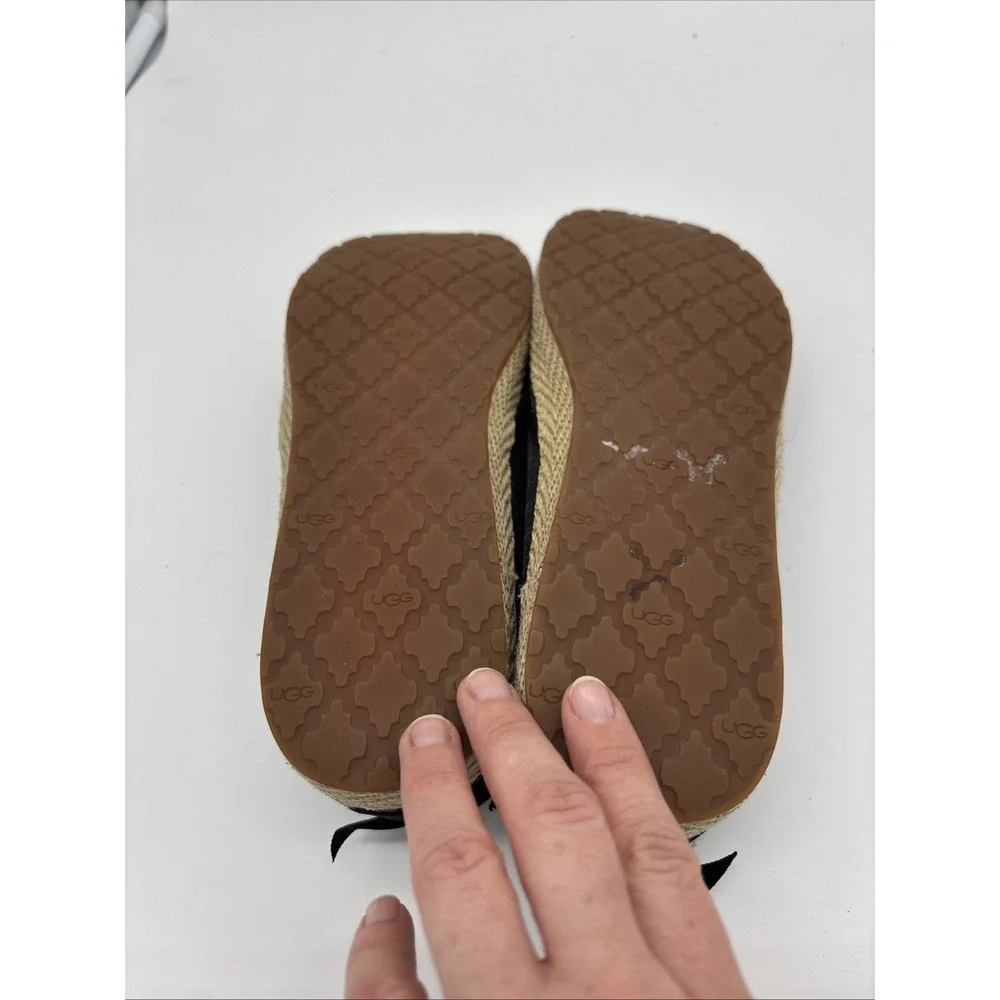 UGG Women's Flat  Canvas‎ Espadrille Slip Ons Size 7.5 - Picture 8 of 9